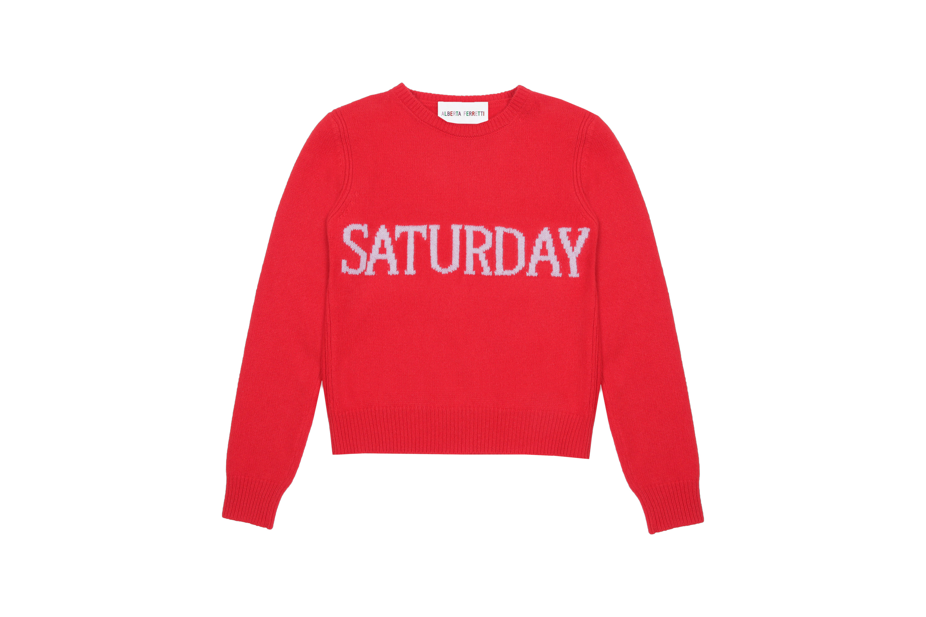 Alberta Ferretti Launches See Now, Buy Now Rainbow Week Sweaters - Daily  Front Row