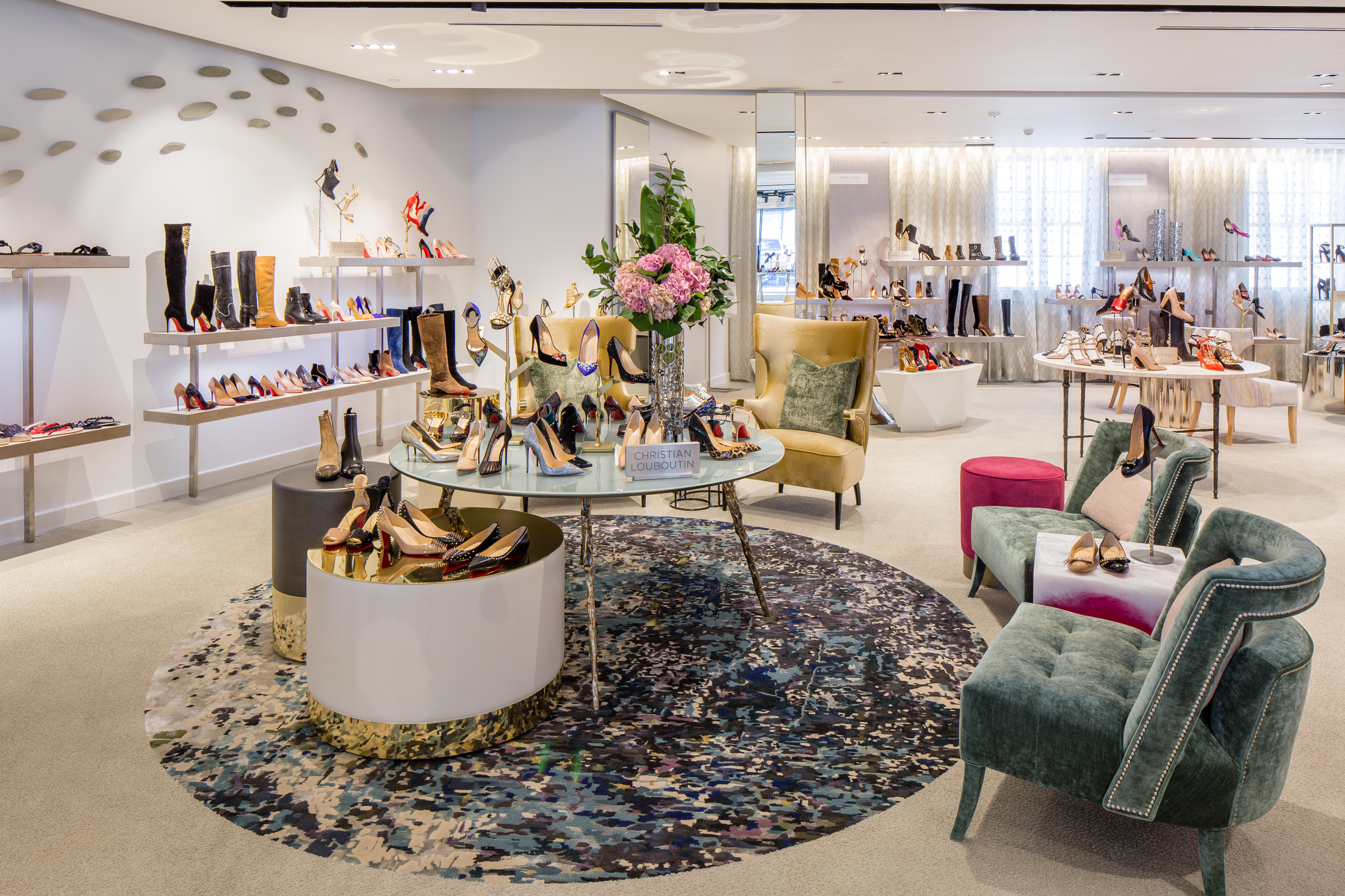 Re-imagined footwear department at Saks Fifth Avenue at the