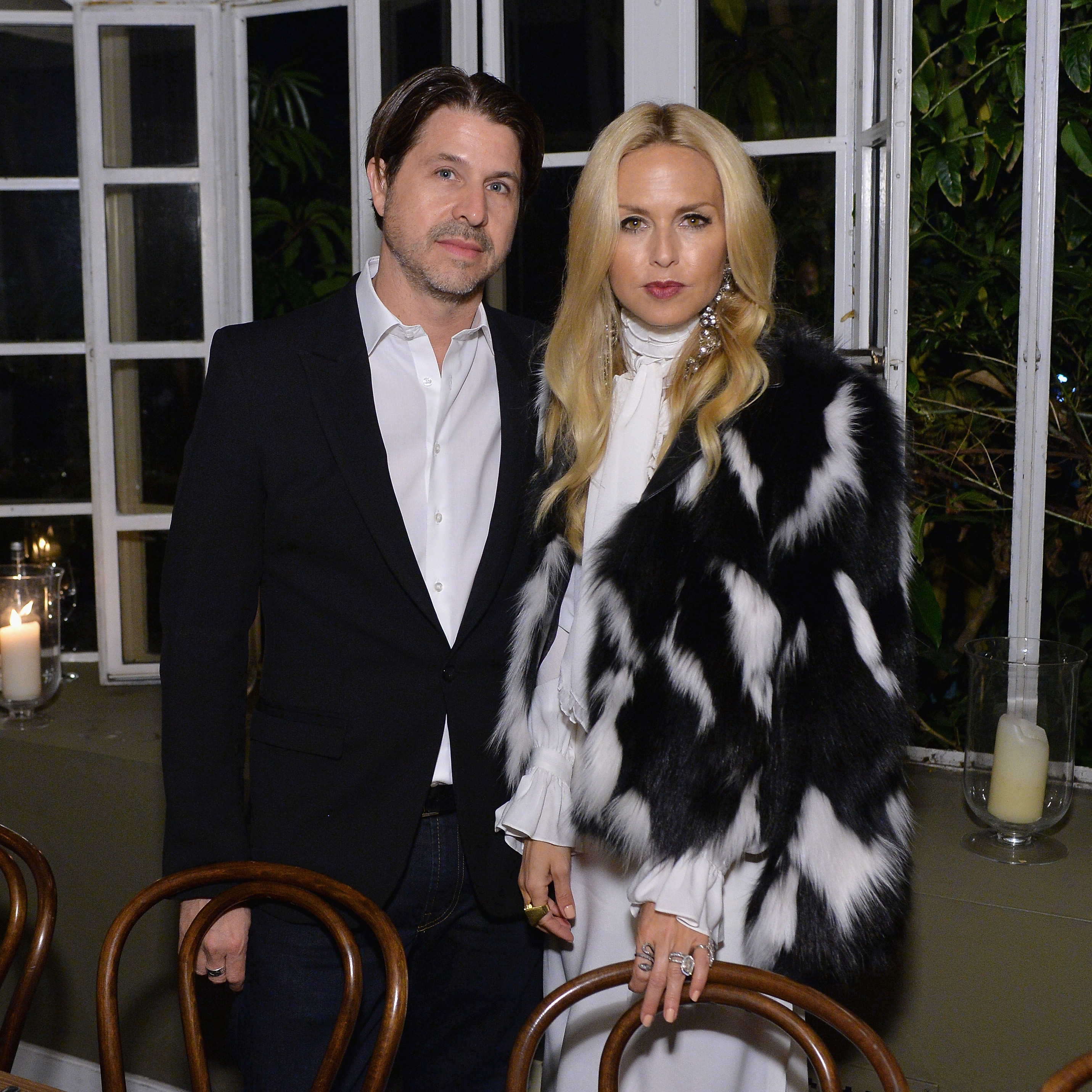 Rachel Zoe looks glamorous as she and husband Rodger Berman attend a Chanel  event in the Hamptons