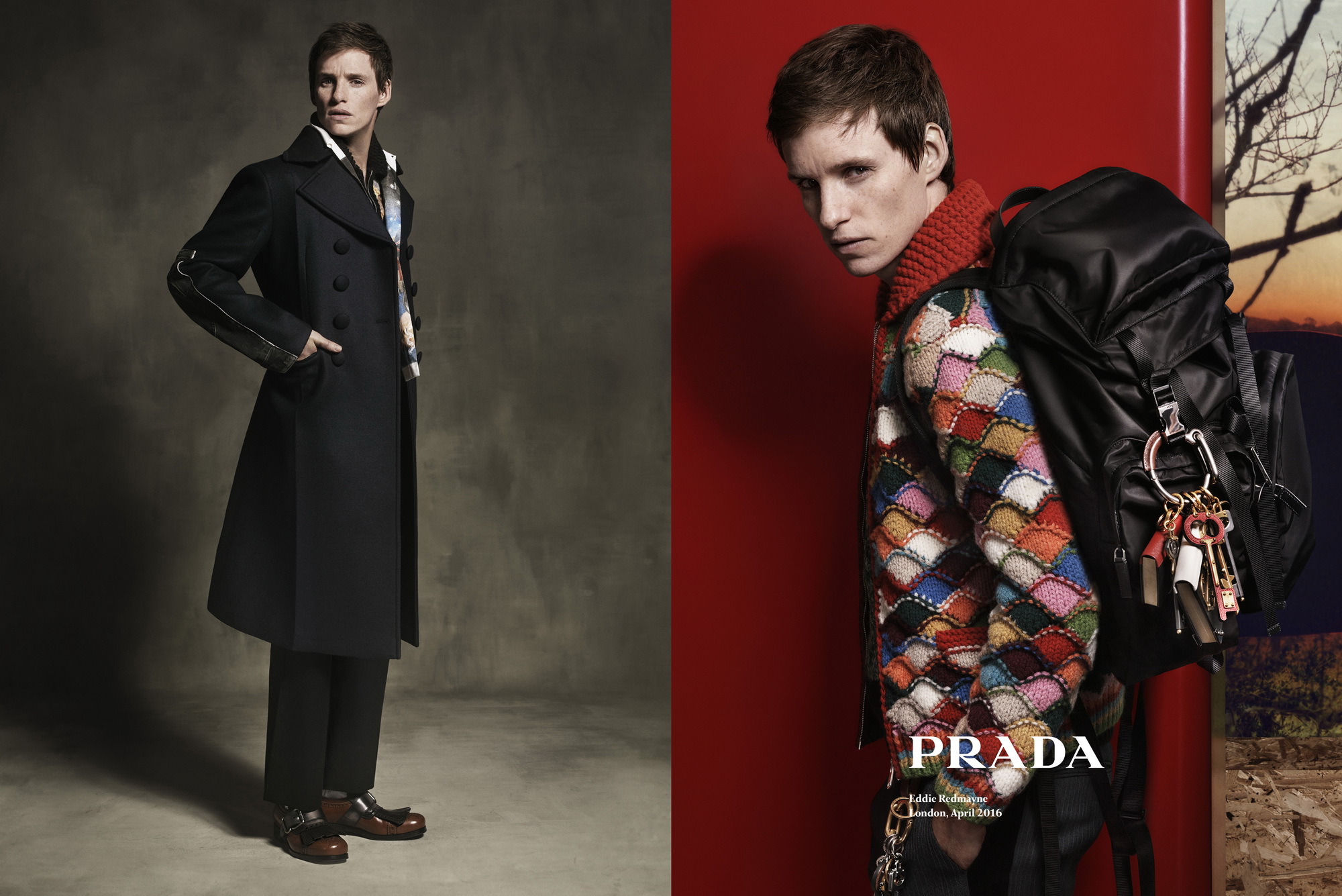 Eddie Redmayne Fronts Prada S Mens Fall 16 Campaign Daily Front Row