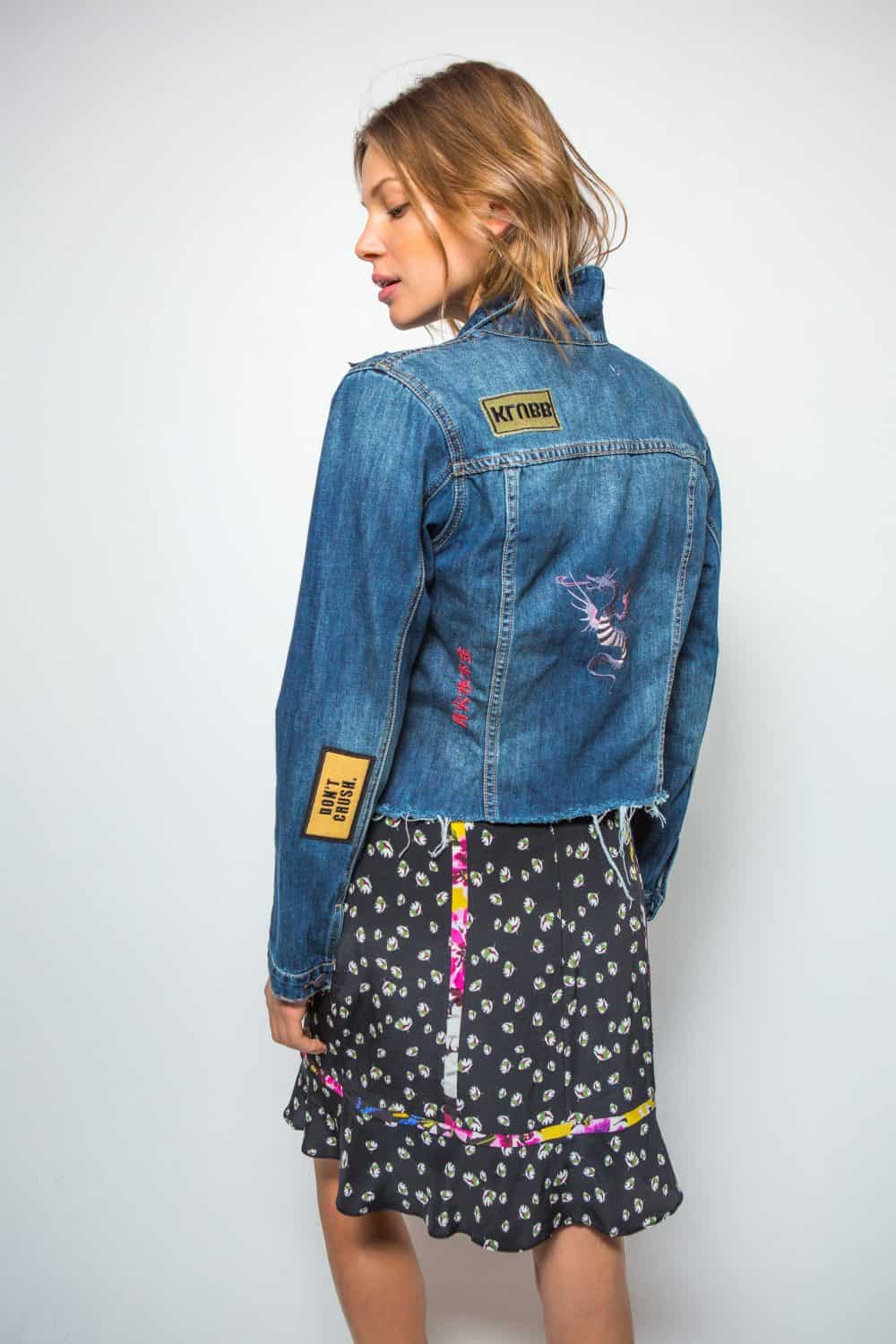 Custom Raider Nation Ladies Denim Jacket By Tiococacola - Artistshot