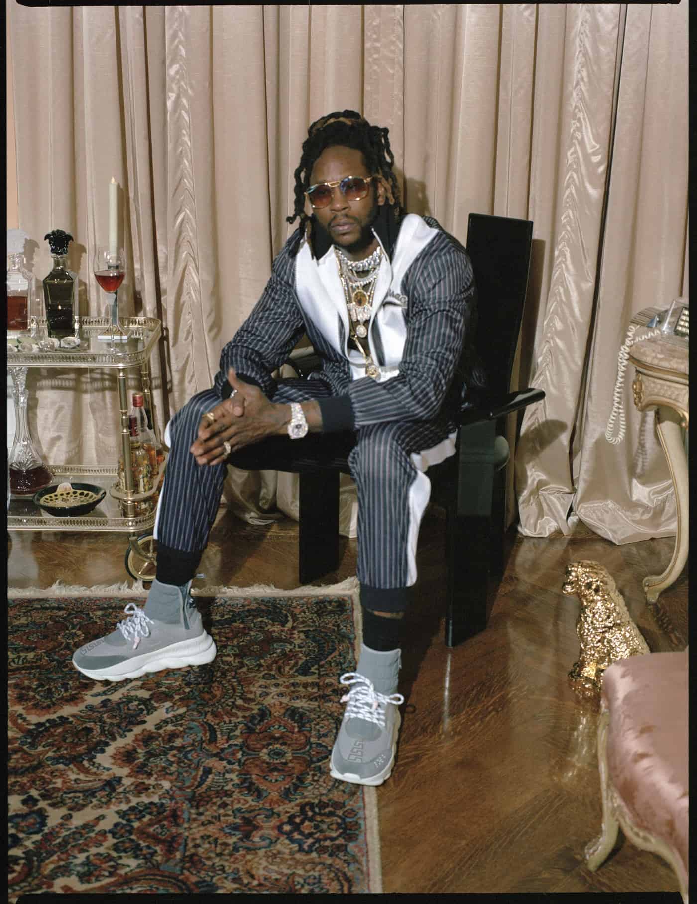 There's a High Top 2 Chainz x Versace Chain Reaction