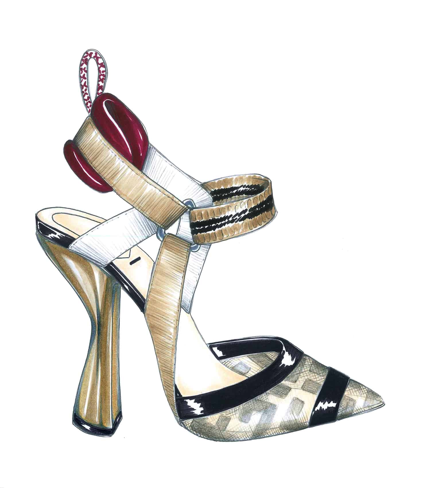 colibri fendi shoes