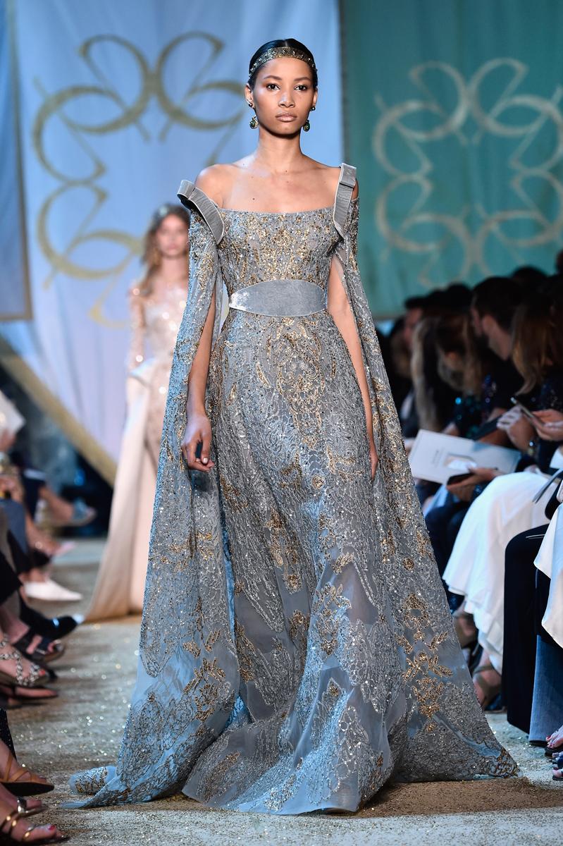 Elie saab 2024 cape dress