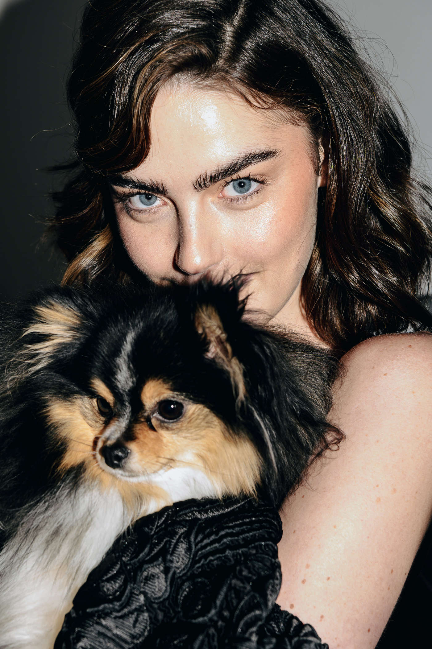 Lela Rose New York Fashion Week Model with Dog