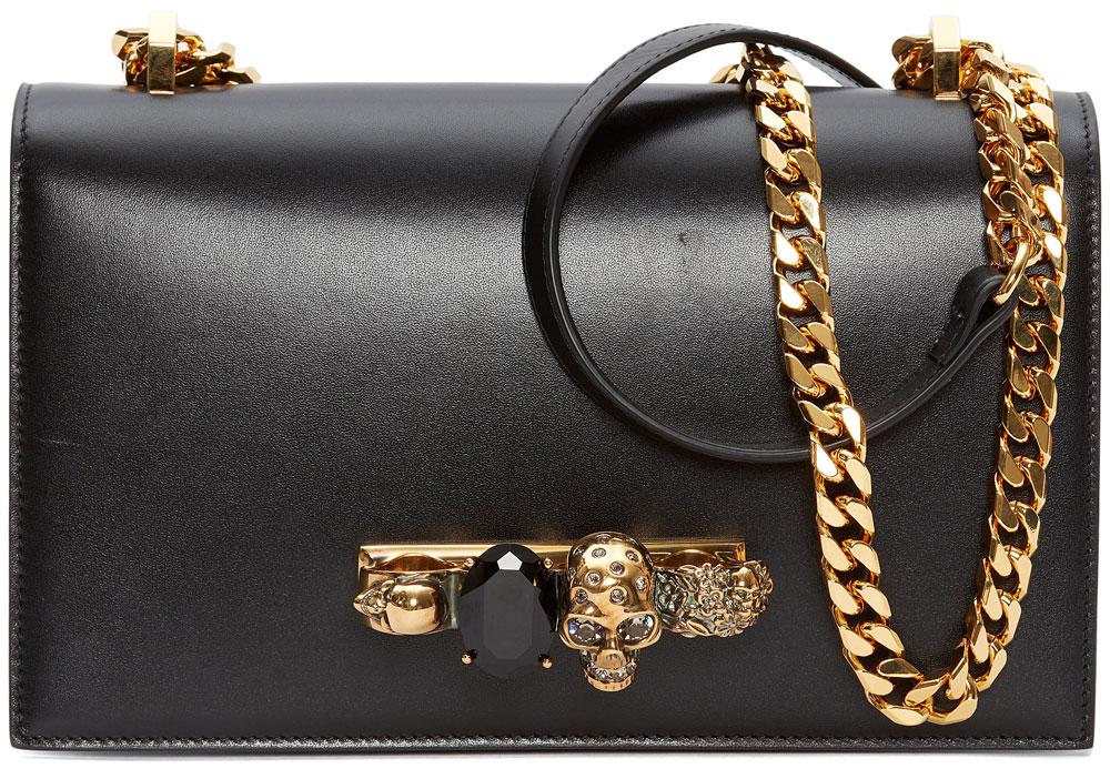 alexander mcqueen jeweled satchel