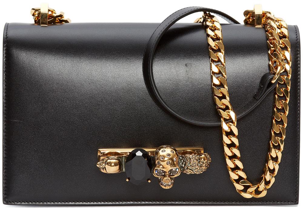 Alexander McQueen Jeweled Satchel Bag