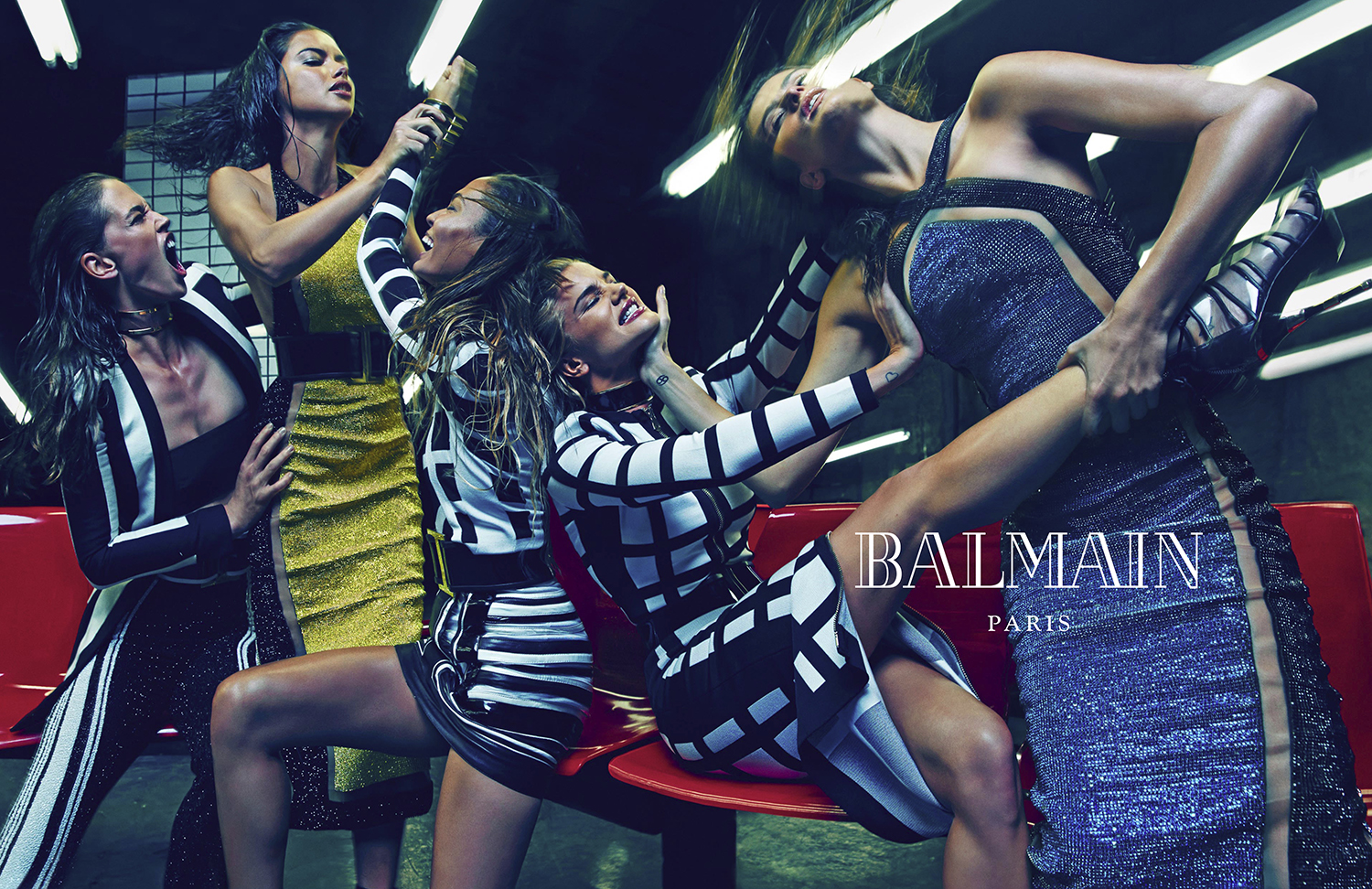 Models And Hamburgers: The Balmain Spring/Summer 2015 Campaign - Daily  Front Row