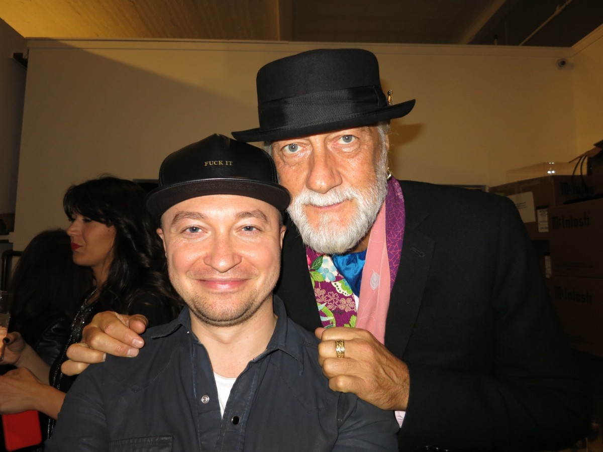 With Mick Fleetwood