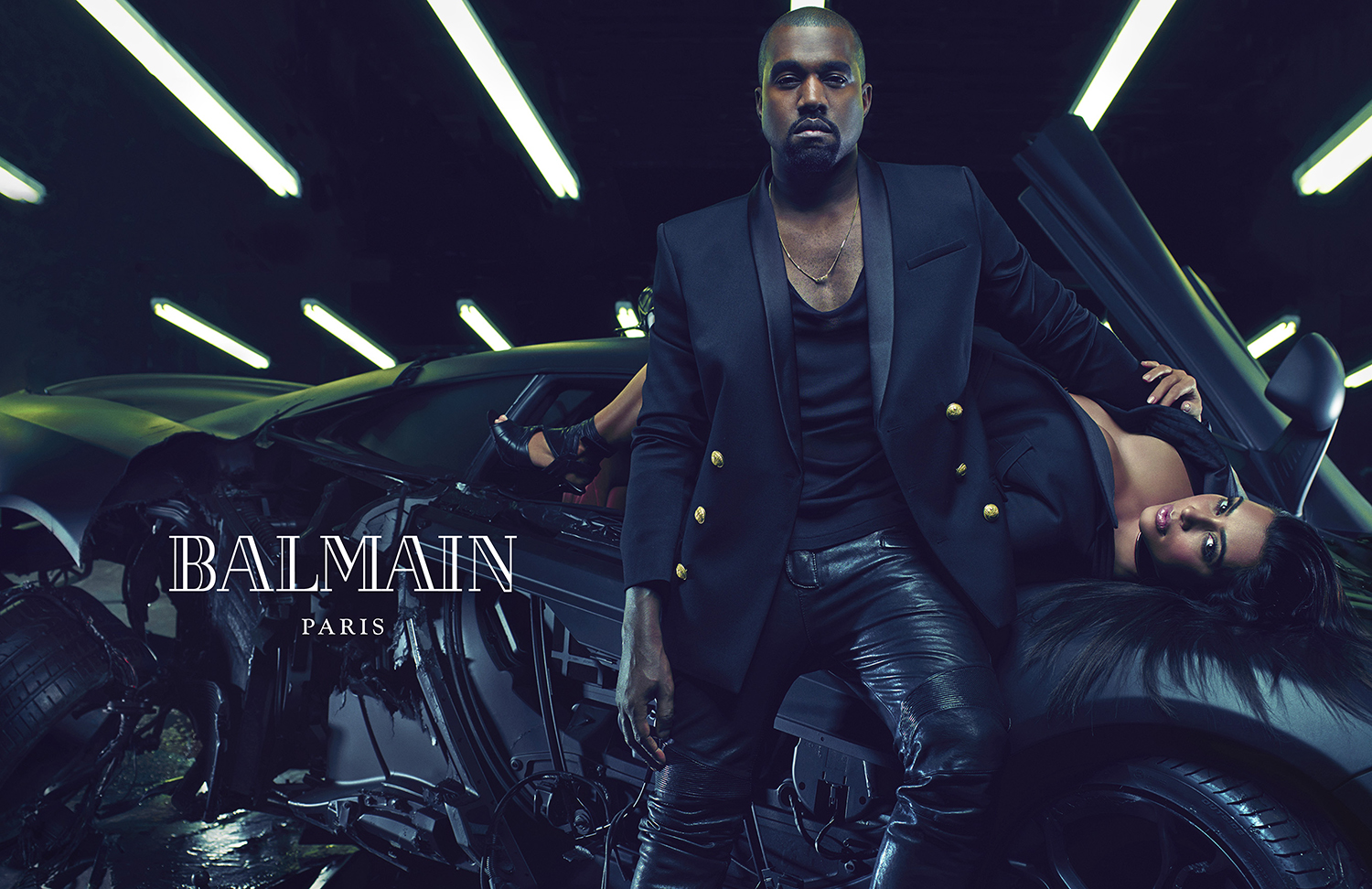 Kim And Kanye Are The New Faces Of Balmain Menswear - Daily Front Row