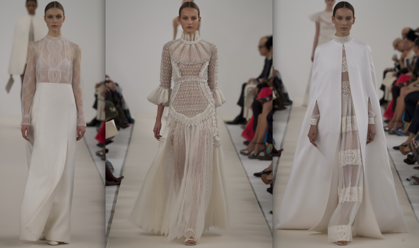 Debuts Winter White Looks Its Haute Couture Show In NYC - Daily Front