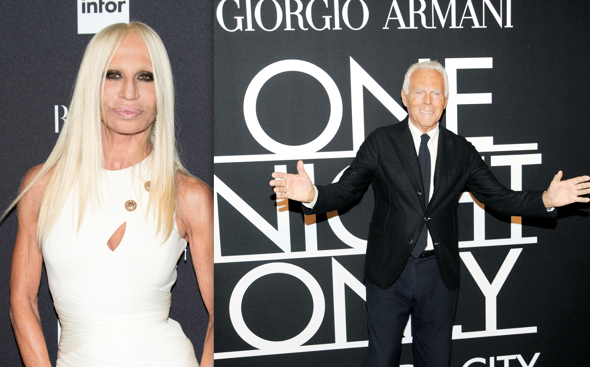 It's On! Donatella Versace Disputes Giorgio Armani's Comments