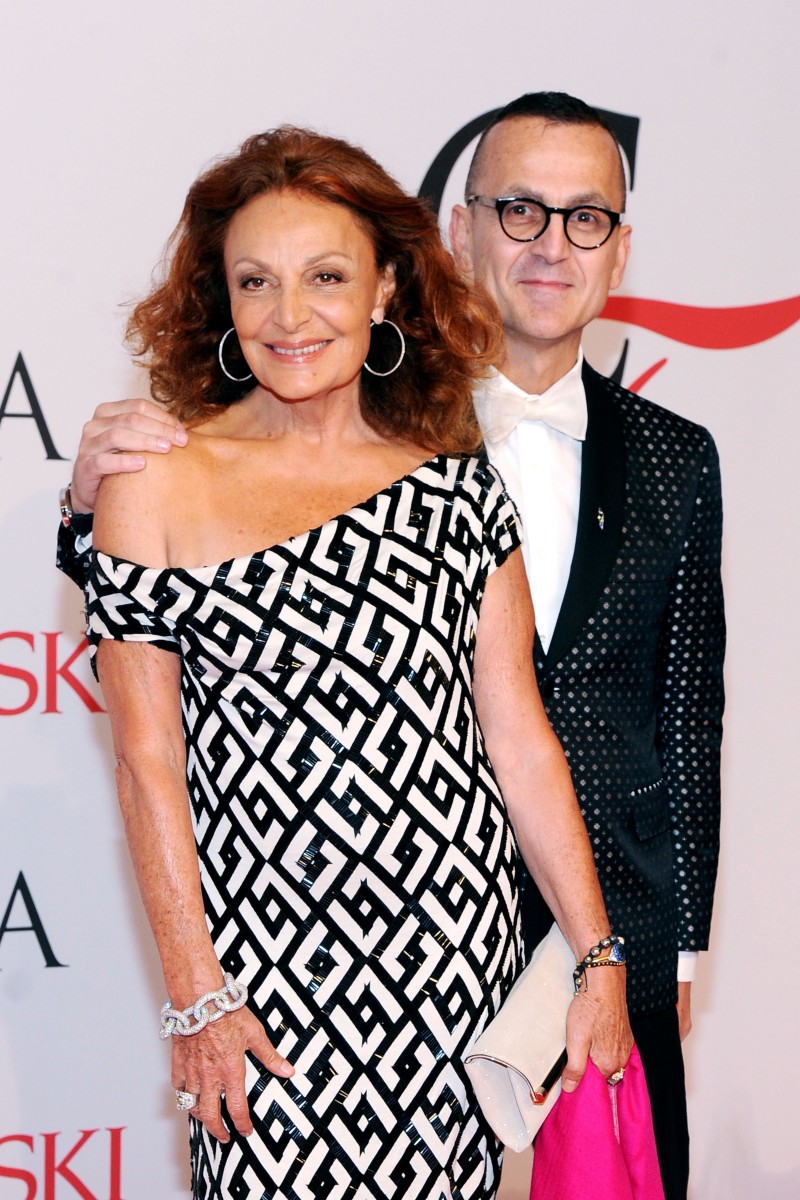 Diane von Furstenberg and Steven Kolb at the 2015 CFDA Fashion Awards