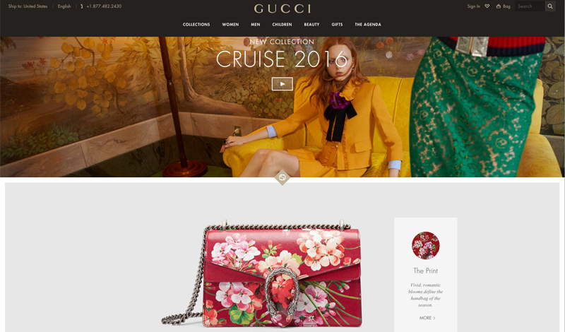 the gucci website