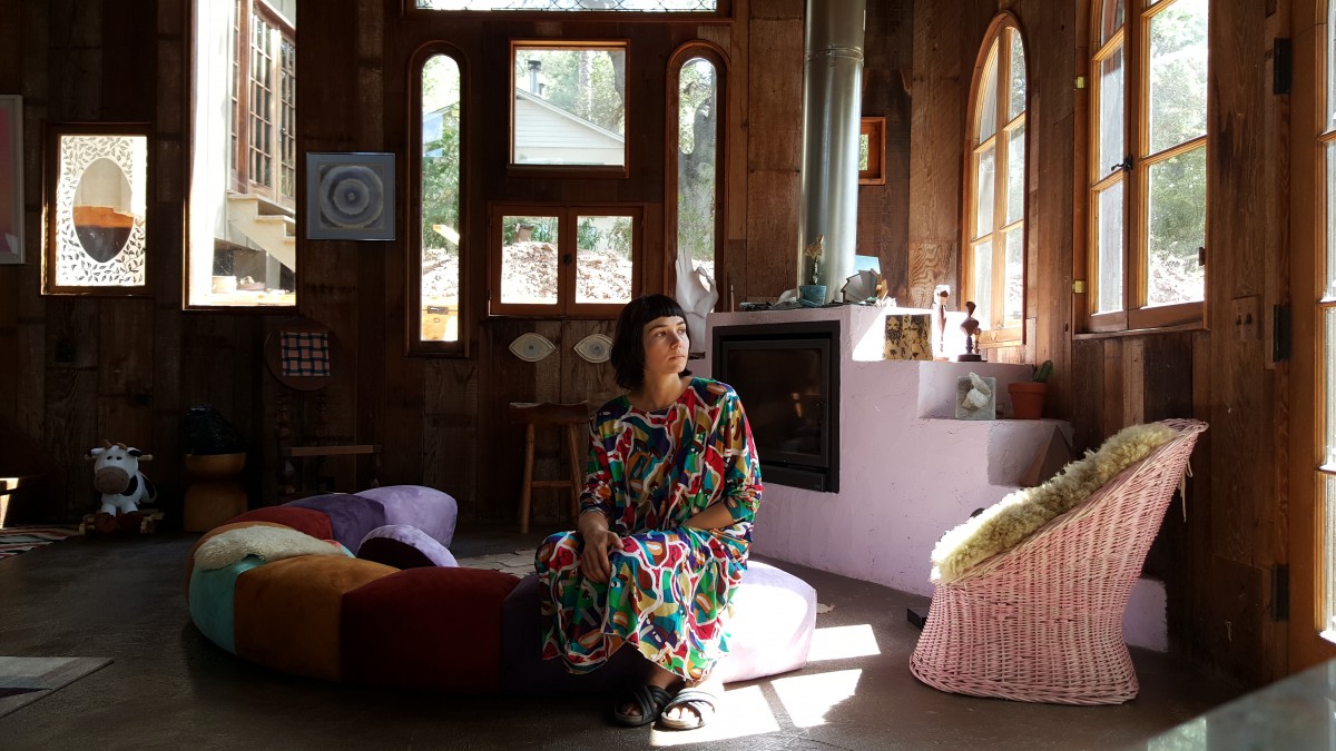 COVER - Carly Jo in her Topanga Canyon Living Room