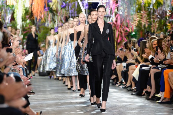 PARIS, FRANCE - SEPTEMBER 27: Models walk the runway during Christian Dior show as part of the Paris Fashion Week Womenswear Spring/Summer 2014 at Musee Rodin on September 27, 2013 in Paris, France. (Photo by Pascal Le Segretain/Getty Images)