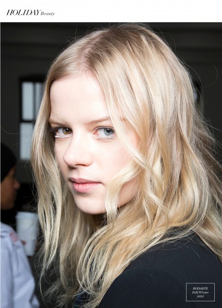 Backstage at Rodarte's Fall 2015 show, Firstview
