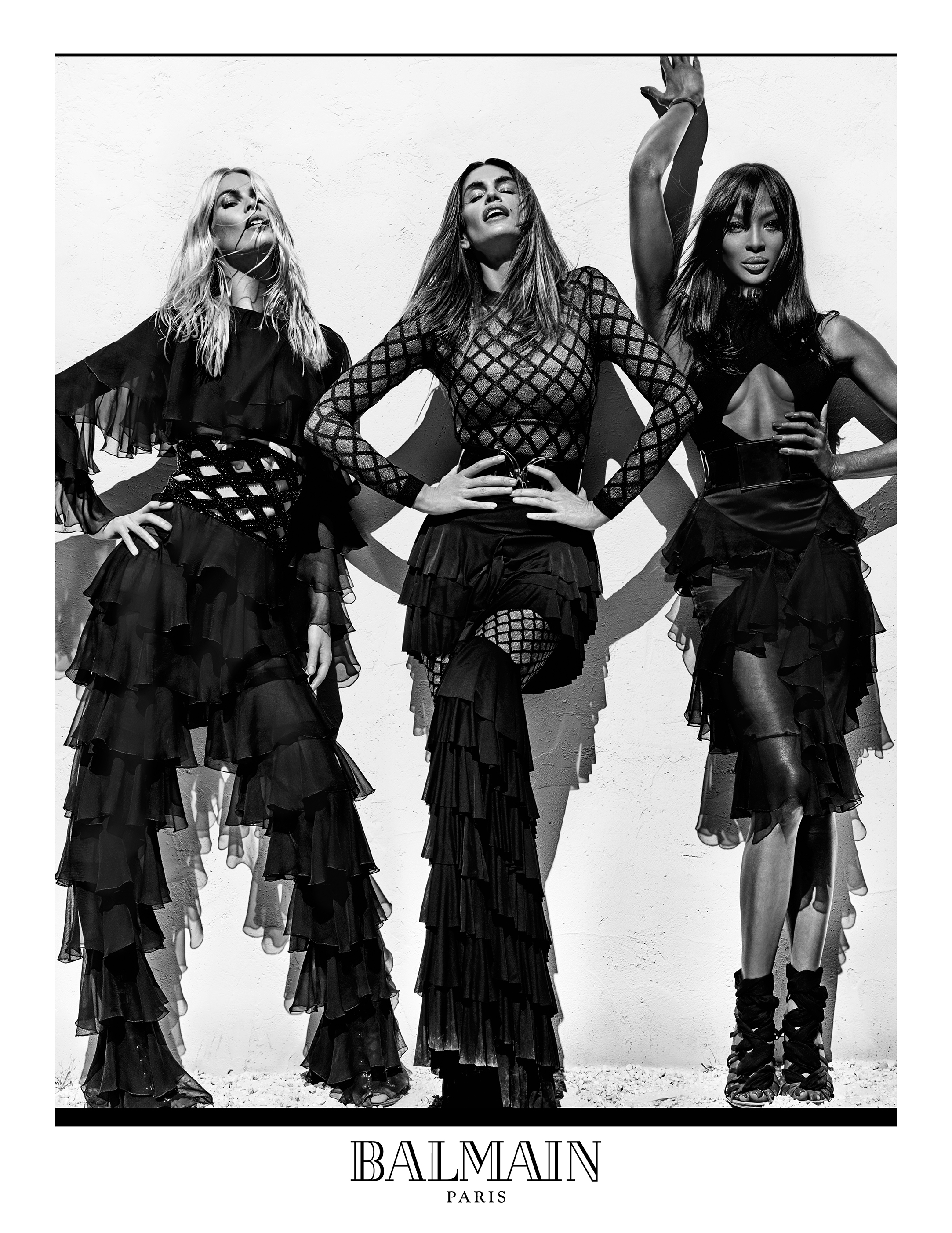 Balmain Unveils Major Spring '16 Ad Campaign with Naomi, Cindy, and Claudia  - Daily Front Row