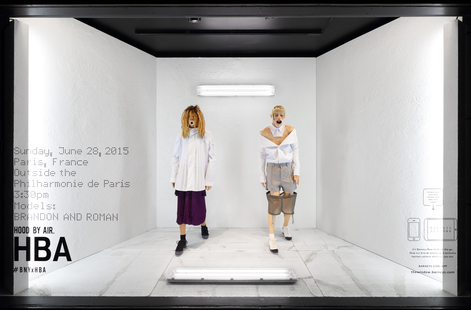Barneys New York Unveils Edgy Hood By Air Windows at Madison Flagship