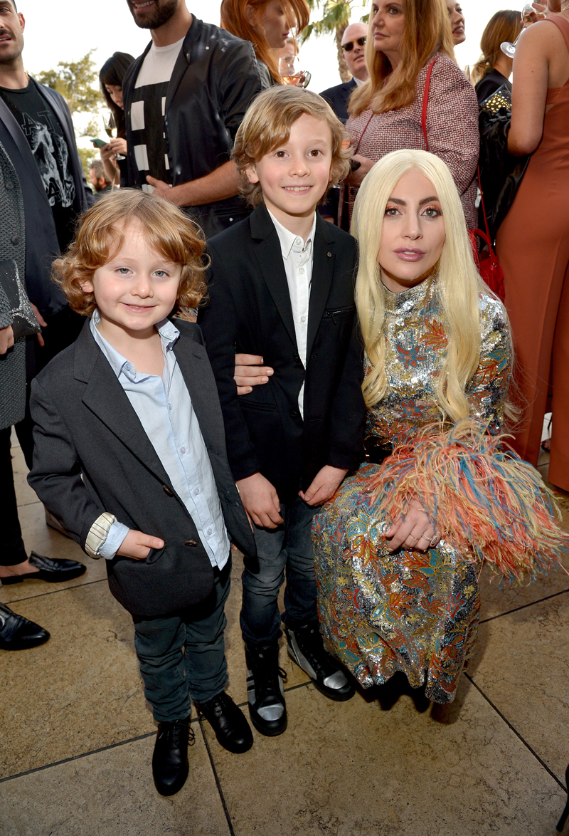 WEST HOLLYWOOD, CA - MARCH 20: EXCLUSIVE COVERAGE (L-R) Jameson Kroenig, model Hudson Kroenig and singer/honoree Lady Gaga attend The Daily Front Row "Fashion Los Angeles Awards" 2016 at Sunset Tower Hotel on March 20, 2016 in West Hollywood, California. (Photo by Charley Gallay/Getty Images for The Daily Front Row)