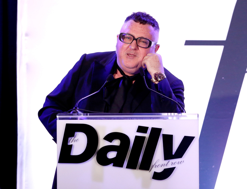 WEST HOLLYWOOD, CA - MARCH 20: EXCLUSIVE COVERAGE Designer Alber Elbaz speaks onstage during The Daily Front Row "Fashion Los Angeles Awards" 2016 at Sunset Tower Hotel on March 20, 2016 in West Hollywood, California. (Photo by Rich Polk/Getty Images for The Daily Front Row)