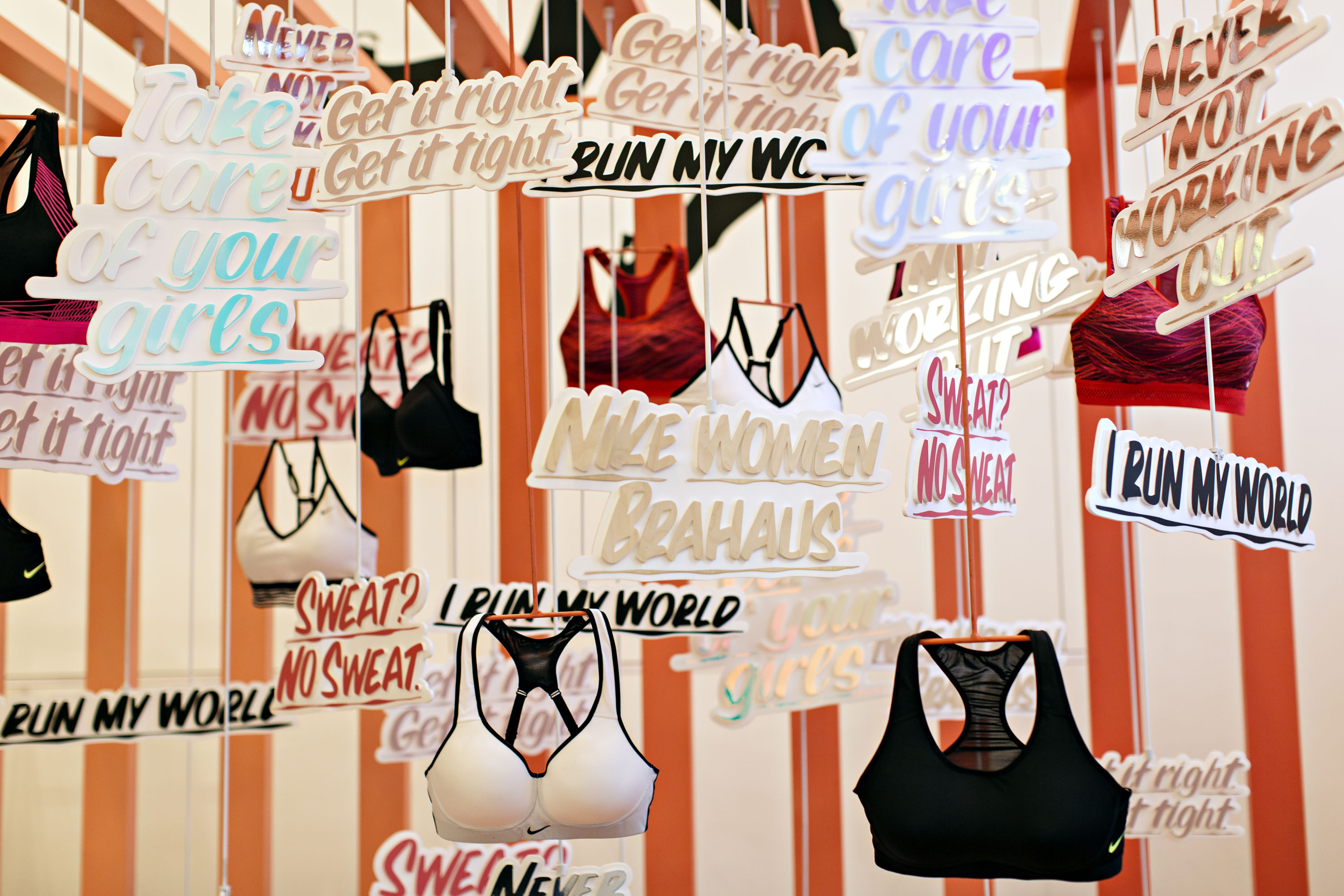 Customize Bras with Nike and Baron Von Fancy at Bandier