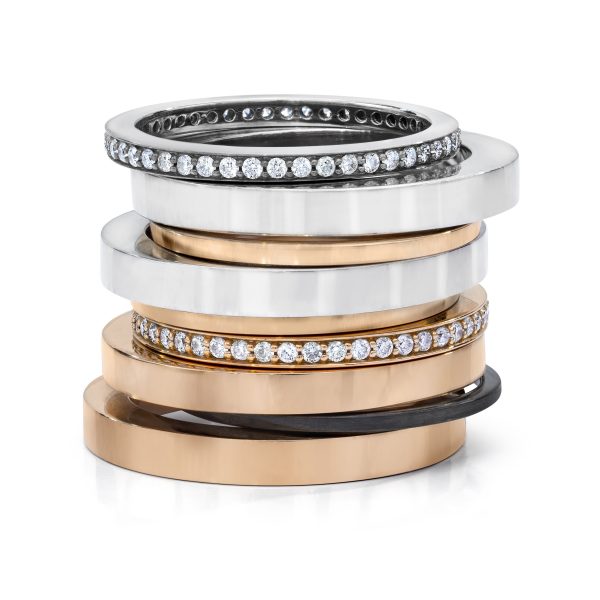 R-6,7,8 _ Stackable 18K Gold Rings