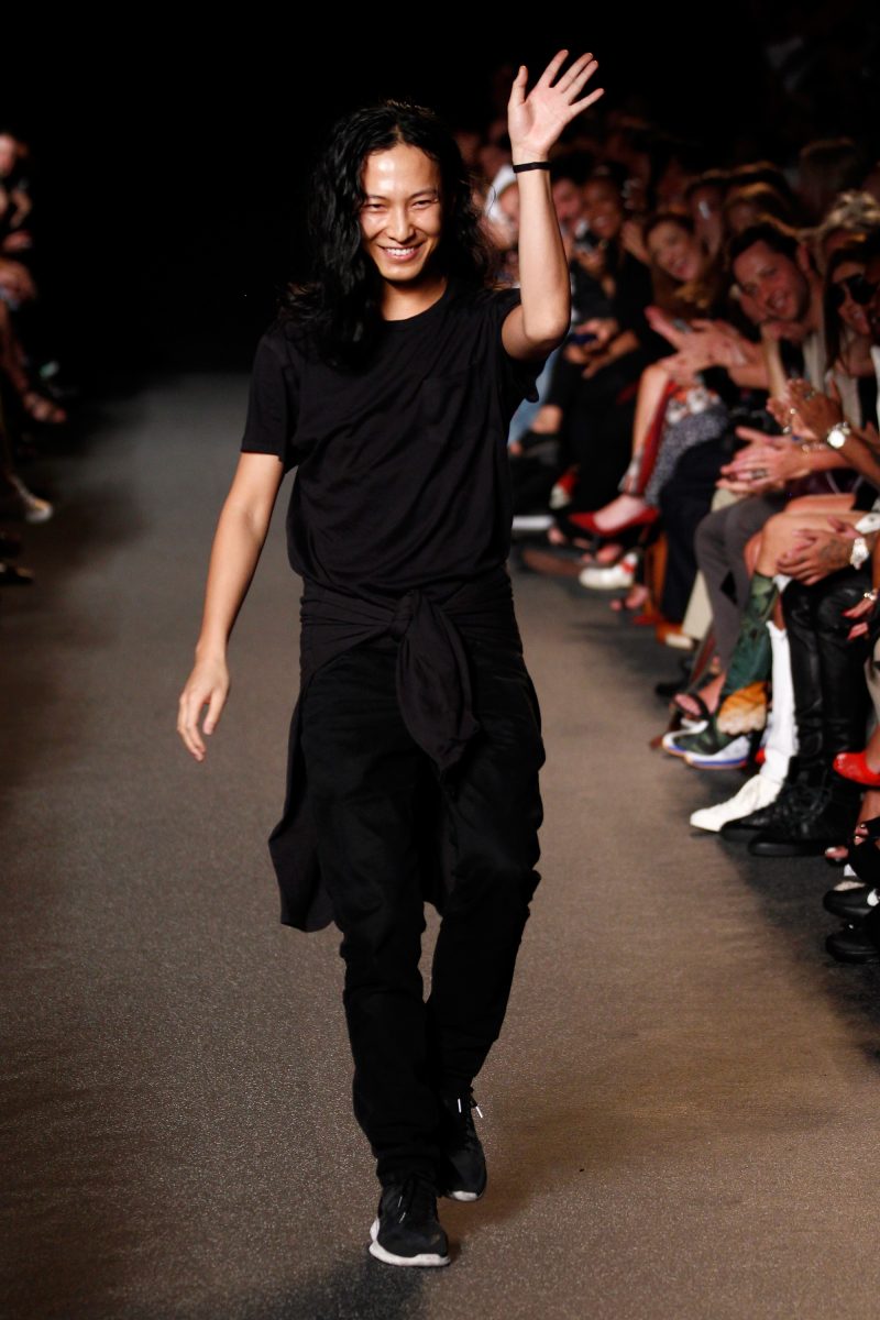 NEW YORK, NY - SEPTEMBER 06: Designer Alexander Wang appears on the runway at the Alexander Wang fashion show during Mercedes-Benz Fashion Week Spring 2015 at Pier 94 on September 6, 2014 in New York City. (Photo by Peter Michael Dills/Getty Images)