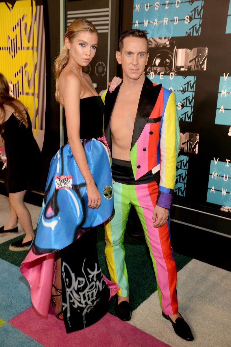 LOS ANGELES, CA - AUGUST 30: Stella Maxwell and Jeremy Scott attend the 2015 MTV Video Music Awards at Microsoft Theater on August 30, 2015 in Los Angeles, California. (Photo by Kevin Mazur/WireImage)