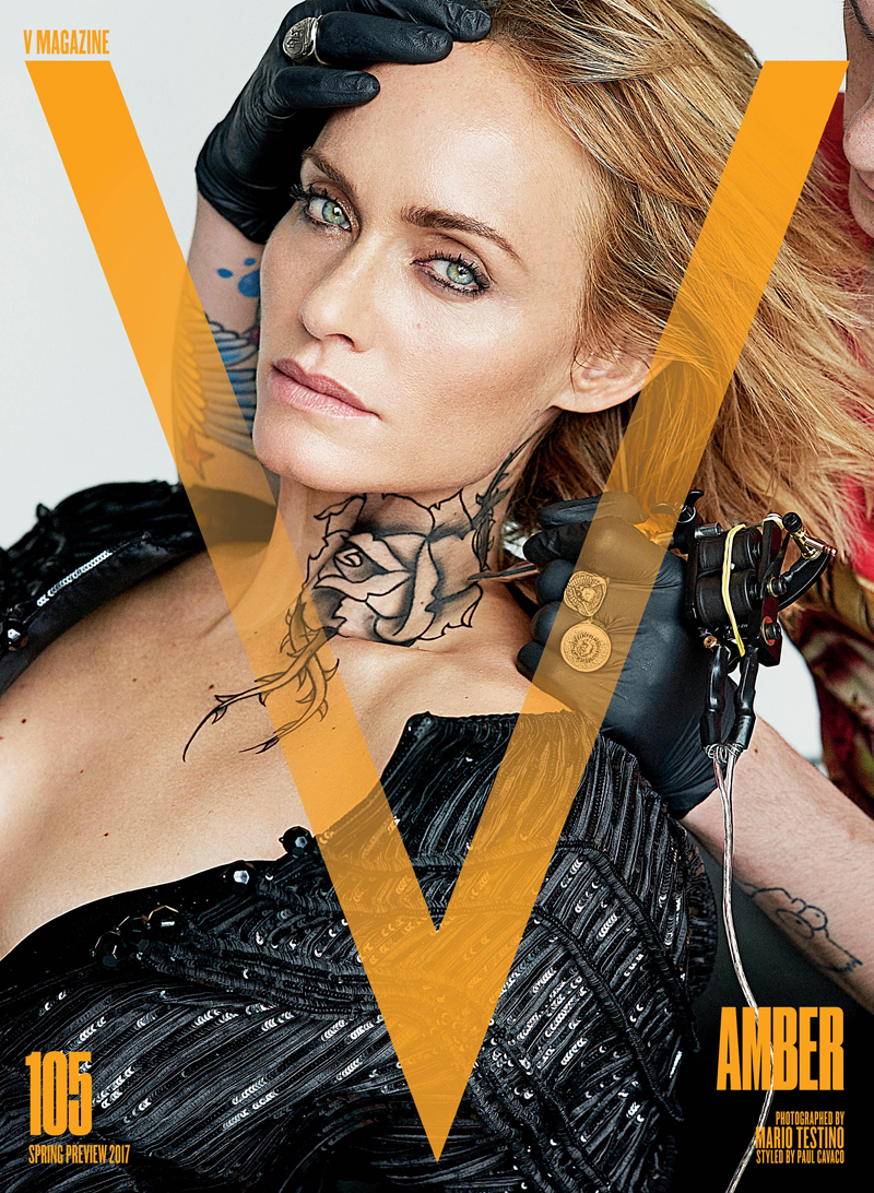 Kendall Jenner Lara Stone and More Top Mods Get Inked for V Magazine   Daily Front Row