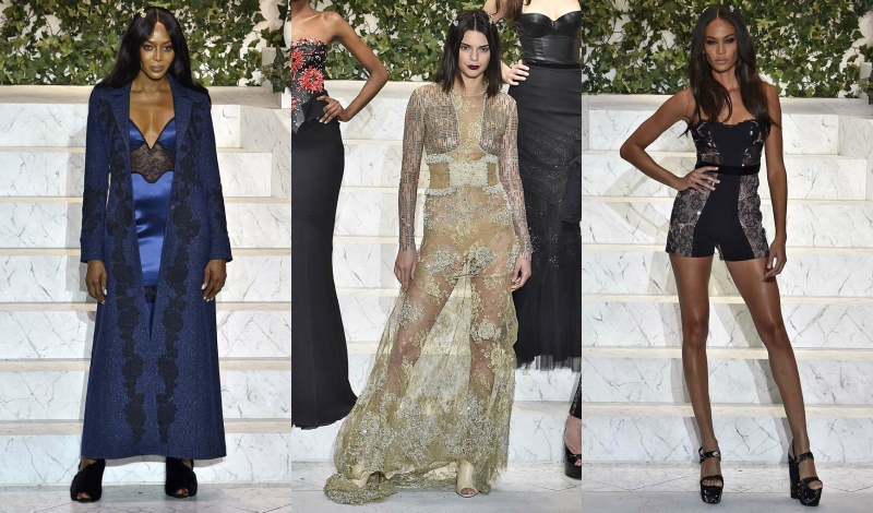 La Perla Fall/Winter 2017: Kendall! Naomi! Joan! Sasha! Jourdan! Lindsey! -  Daily Front Row