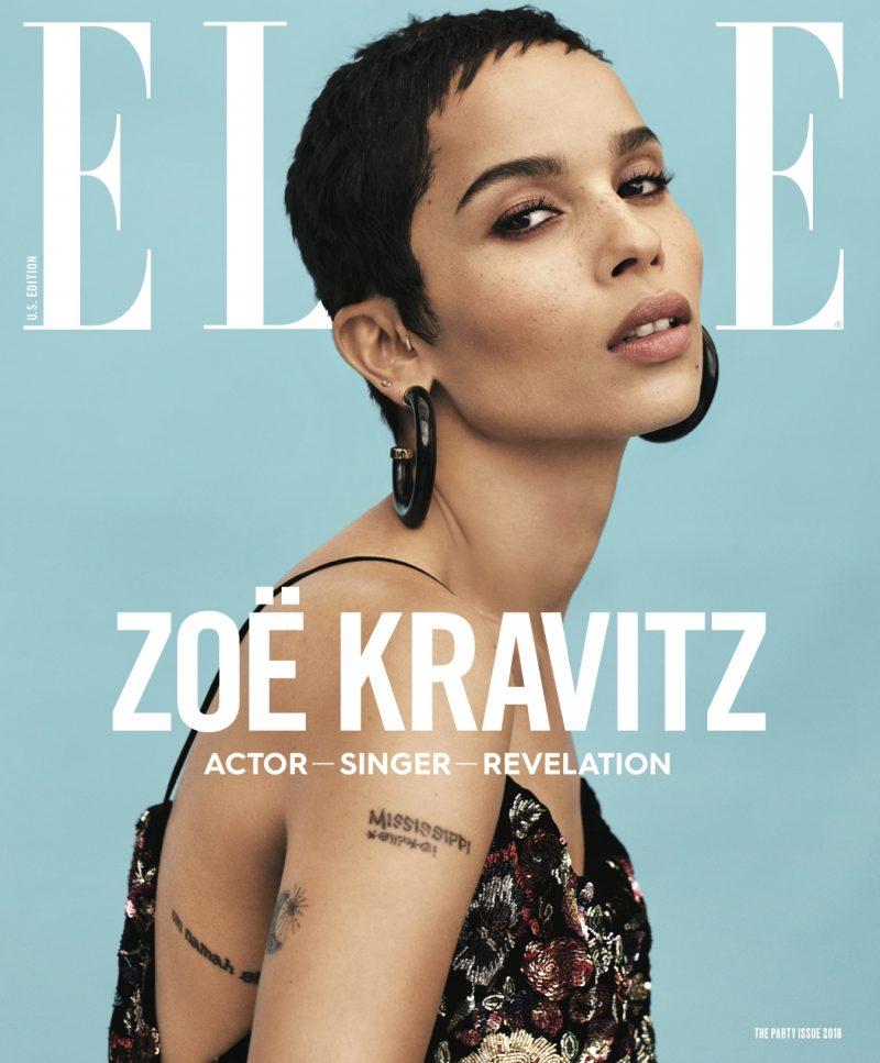 Zoë Kravitz Covers Elle's January 2018 Issue