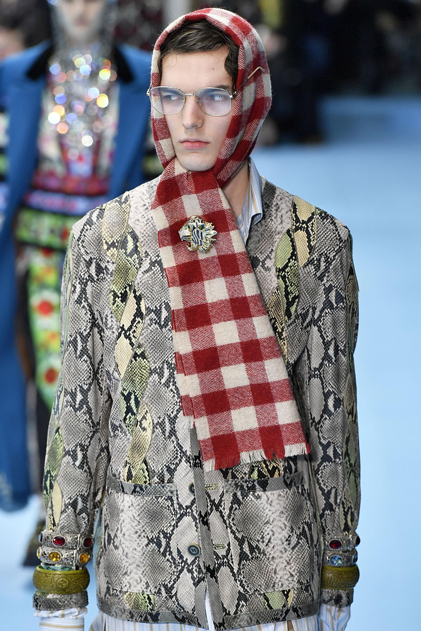 Let's Talk About The Headgear At Gucci's Fall 2018 Show — KOLOR MAGAZINE