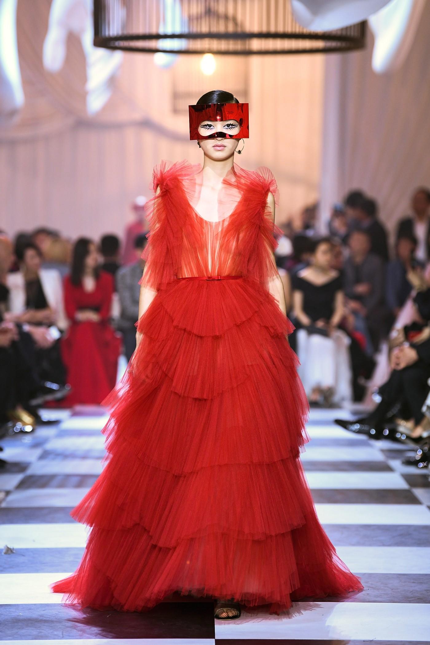 Dior Debuts Pink and Red Couture Capsule Collection In Shanghai