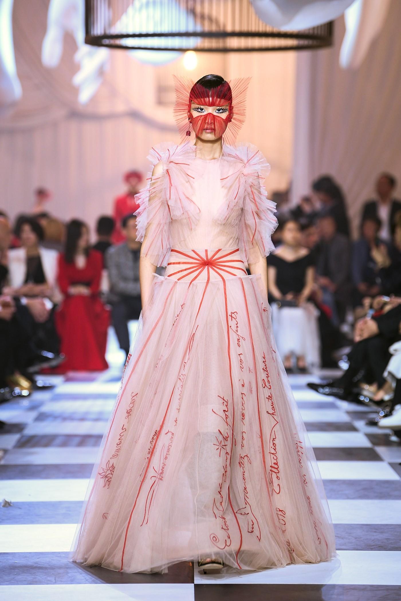 Dior Debuts Pink and Red Couture Capsule Collection In Shanghai