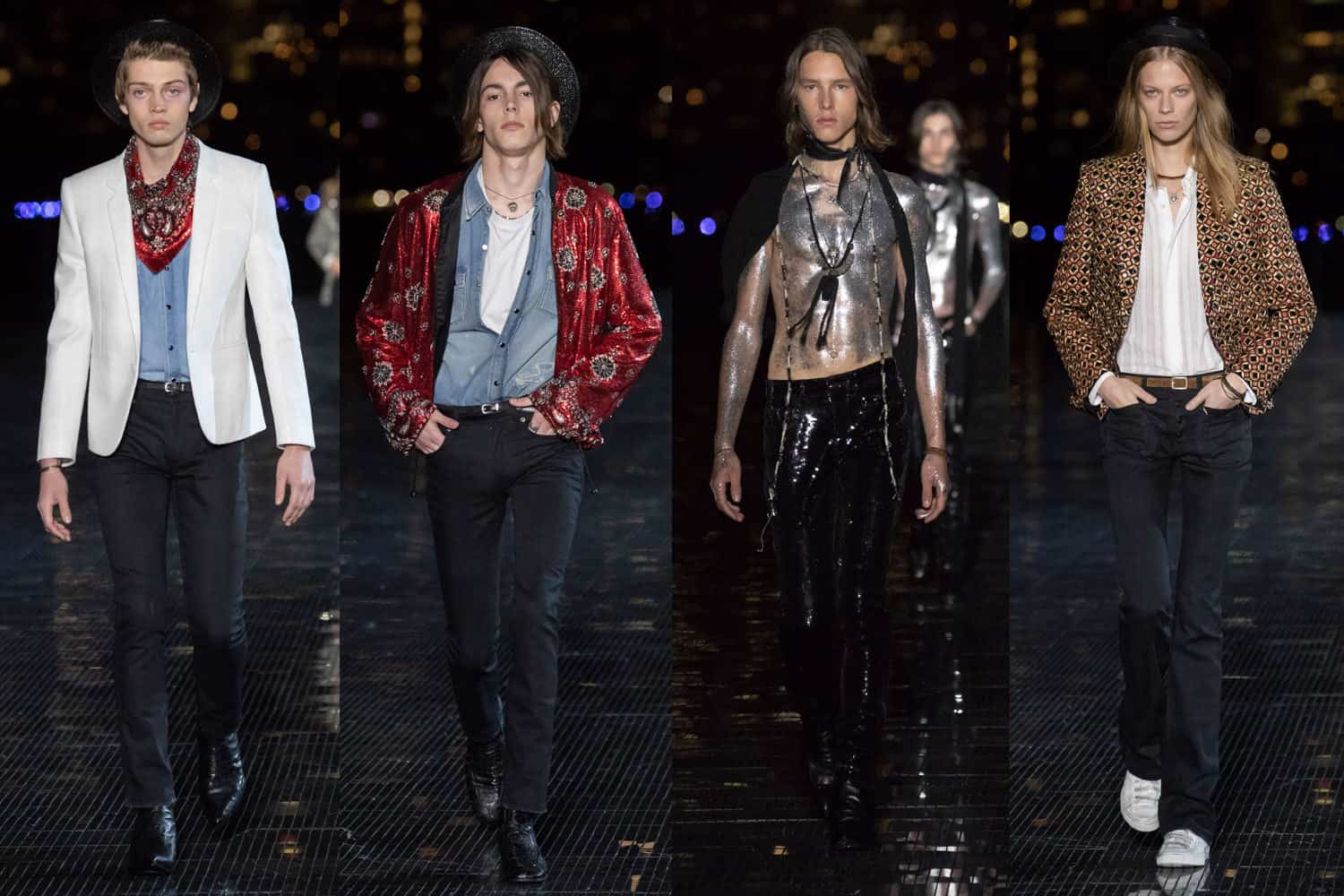 The Celebs at Saint Laurent FW23 Put on a Show