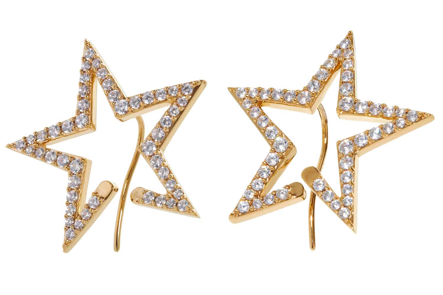 Judith Leiber 14k Over Silver French Fries Studs