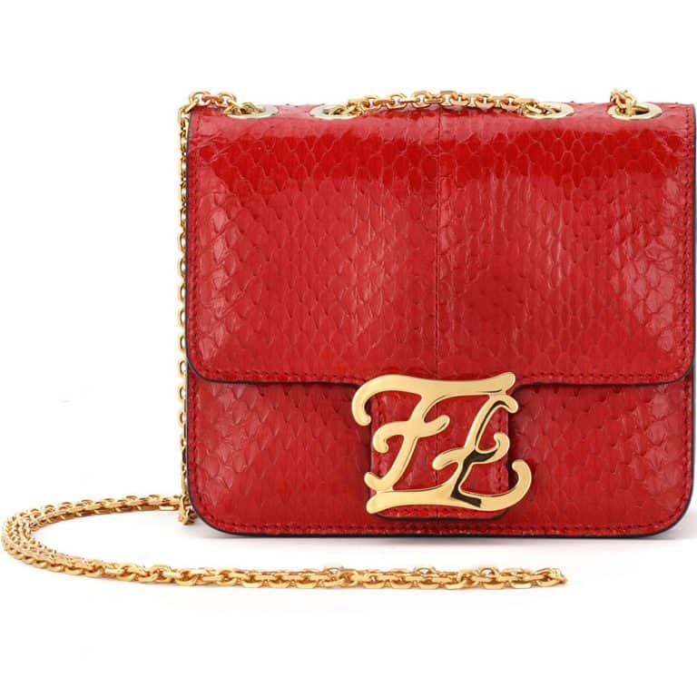 Editor's Pick: Fendi Karligraphy Bag In Blue Patent Leather