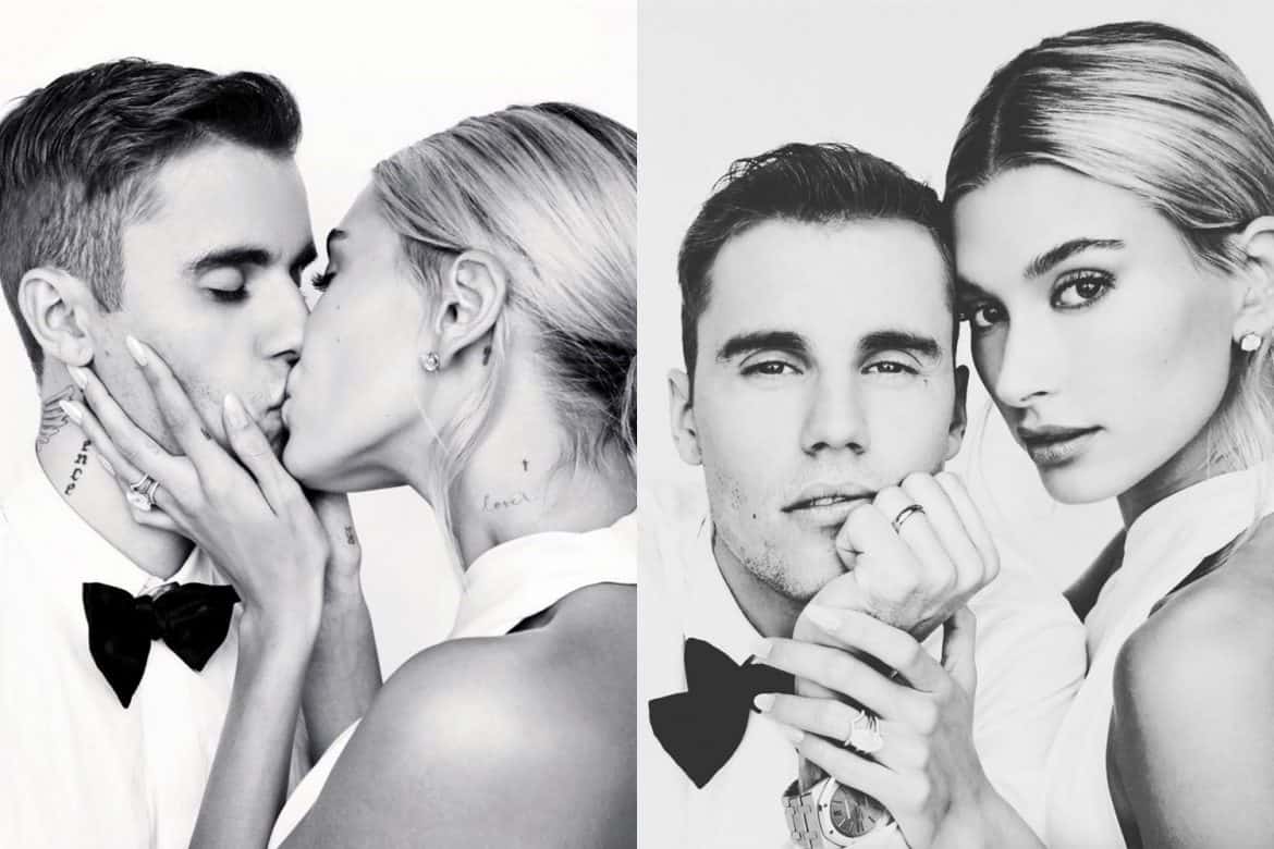 Hedi Slimane Justin Bieber Hailey Bieber
