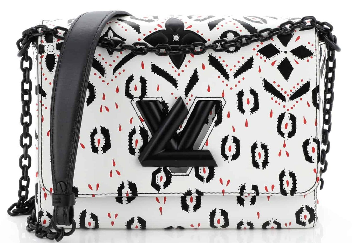 Louis Vuitton Limited Edition Palm Noir Twist MM Crossbody Bag
