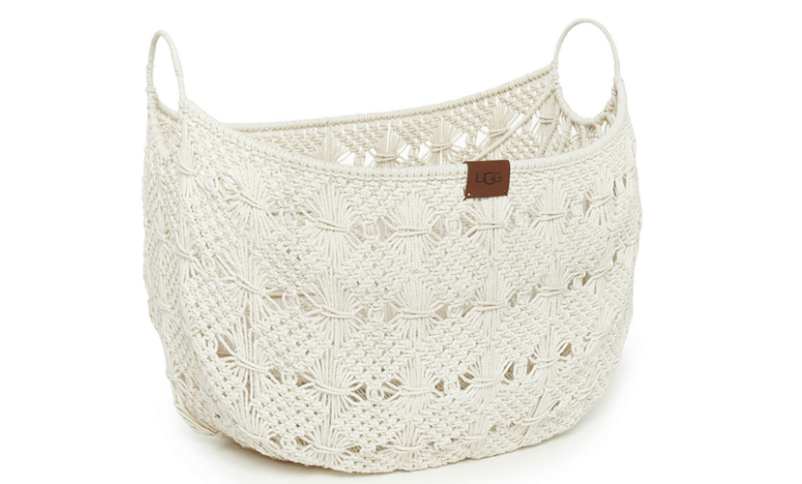 White woven basket 