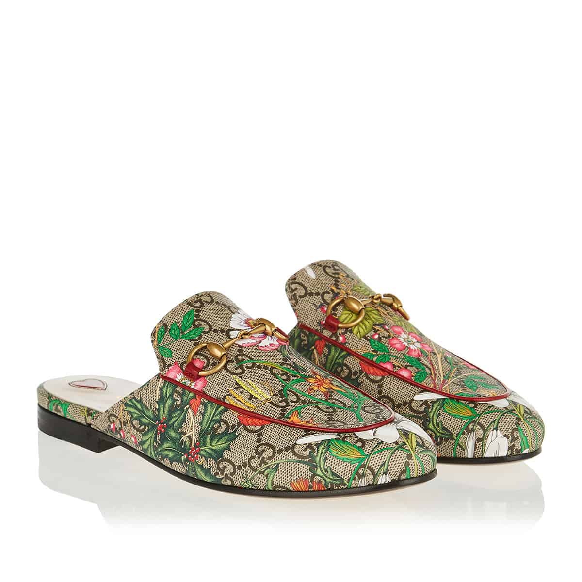 Gucci flora online slippers
