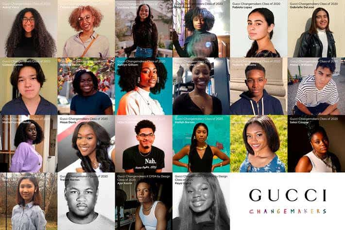 Sada geni eksegese Gucci Reveals 2020 Class of Changemakers Scholarships - Daily Front Row