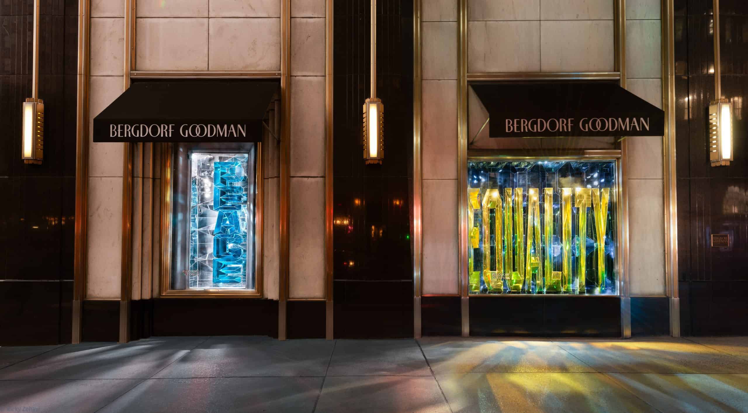 Bergdorf Goodman 2021 holiday window displays. Photo Credit Gothamist 3 -  University of Fashion Blog
