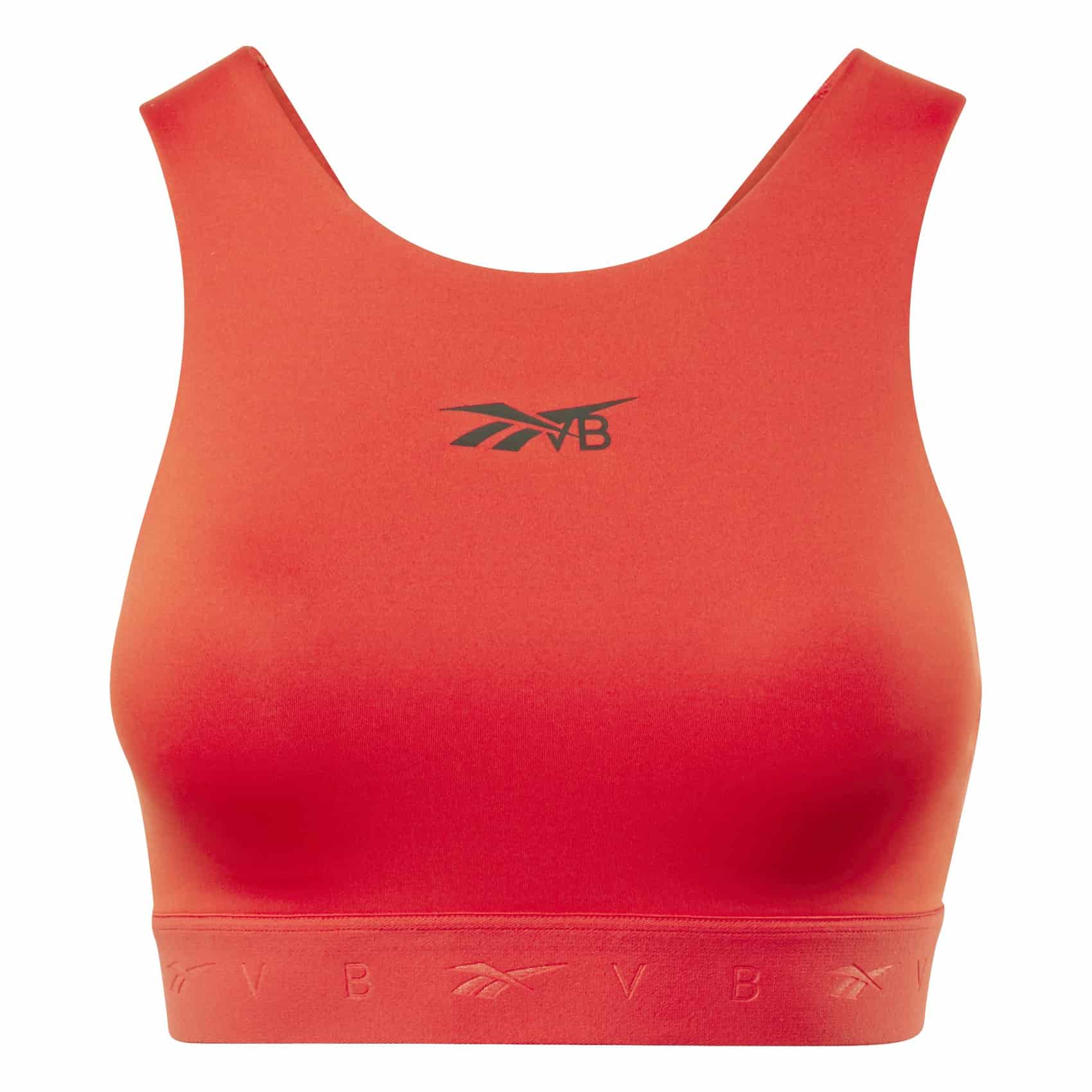 Reebok X Victoria Beckham Seamless Low-impact Bra In Scarlet 'Red