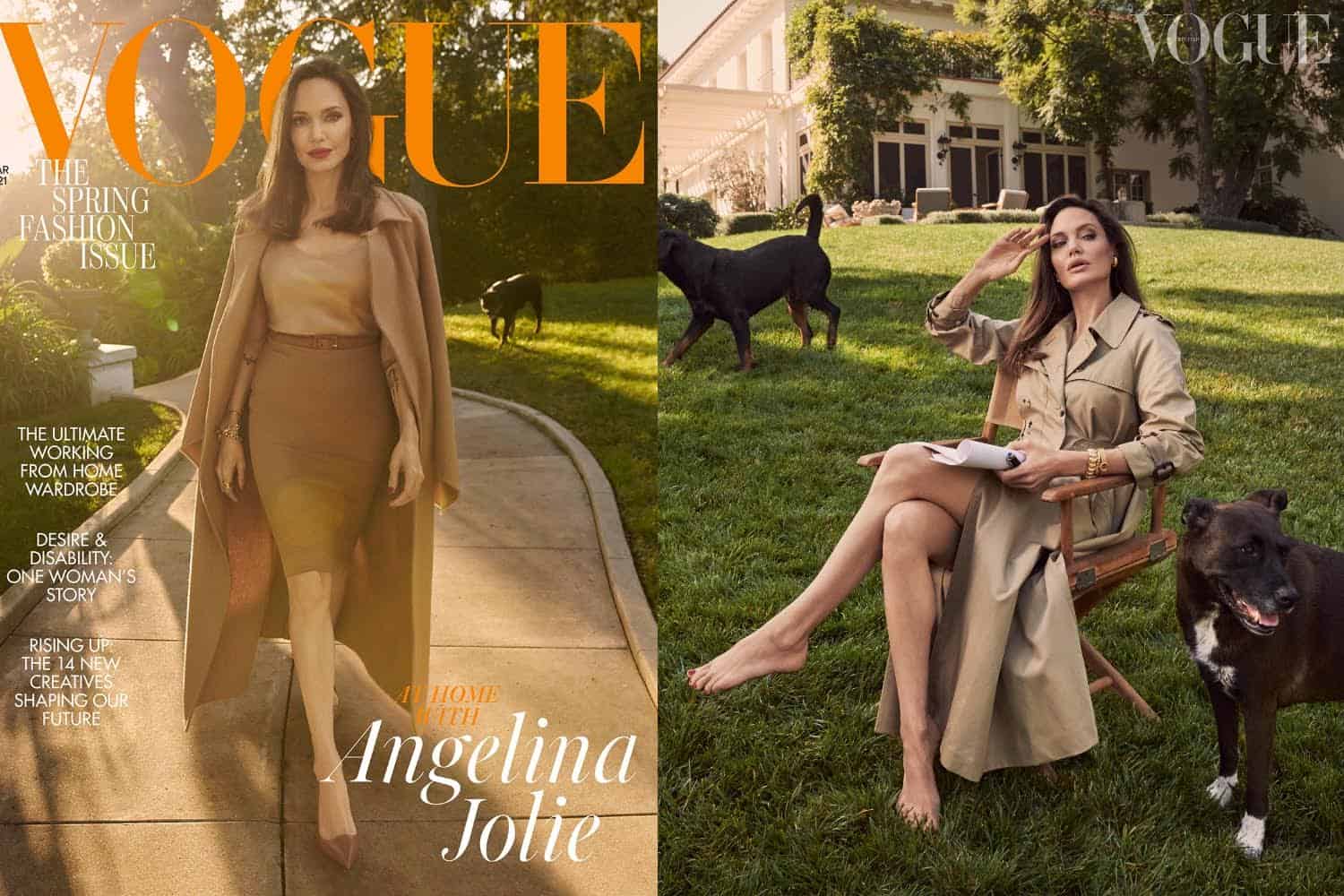 Рассказ позирует. Angelina Jolie 2021 Vogue. Джоли Анджелина Вог Vogue. Анджелина Джоли на обложке Vogue. Анджелина Джоли фотосессия для Vogue 2021.