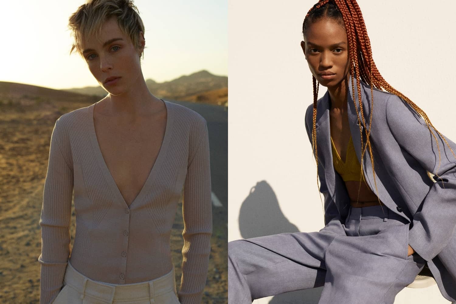 Adesuwa Aighewi And Edie Campbell Front The COS Spring '21 Campaign