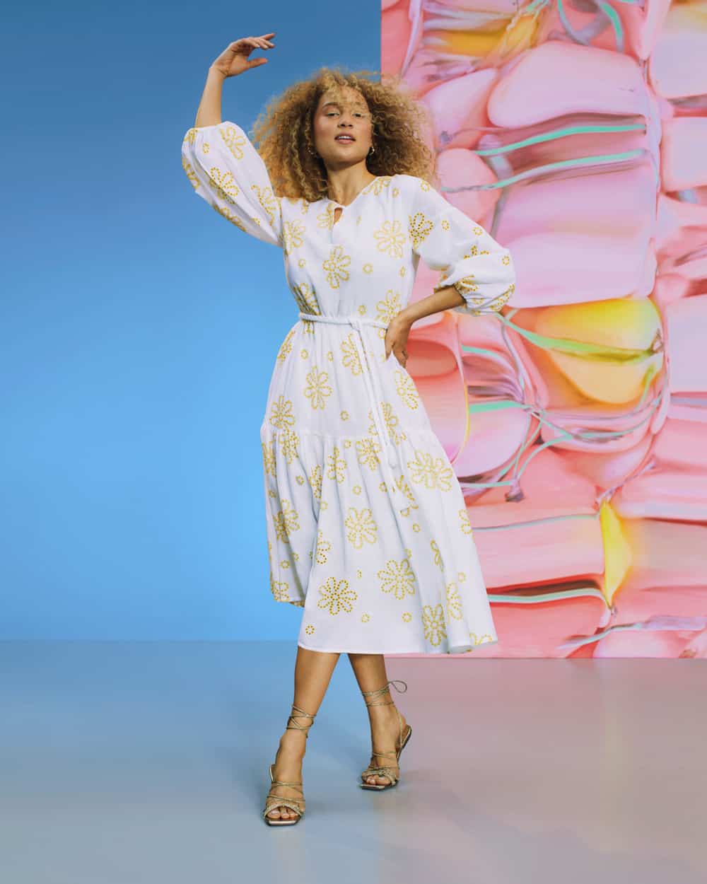 Target yellow cheap floral dress