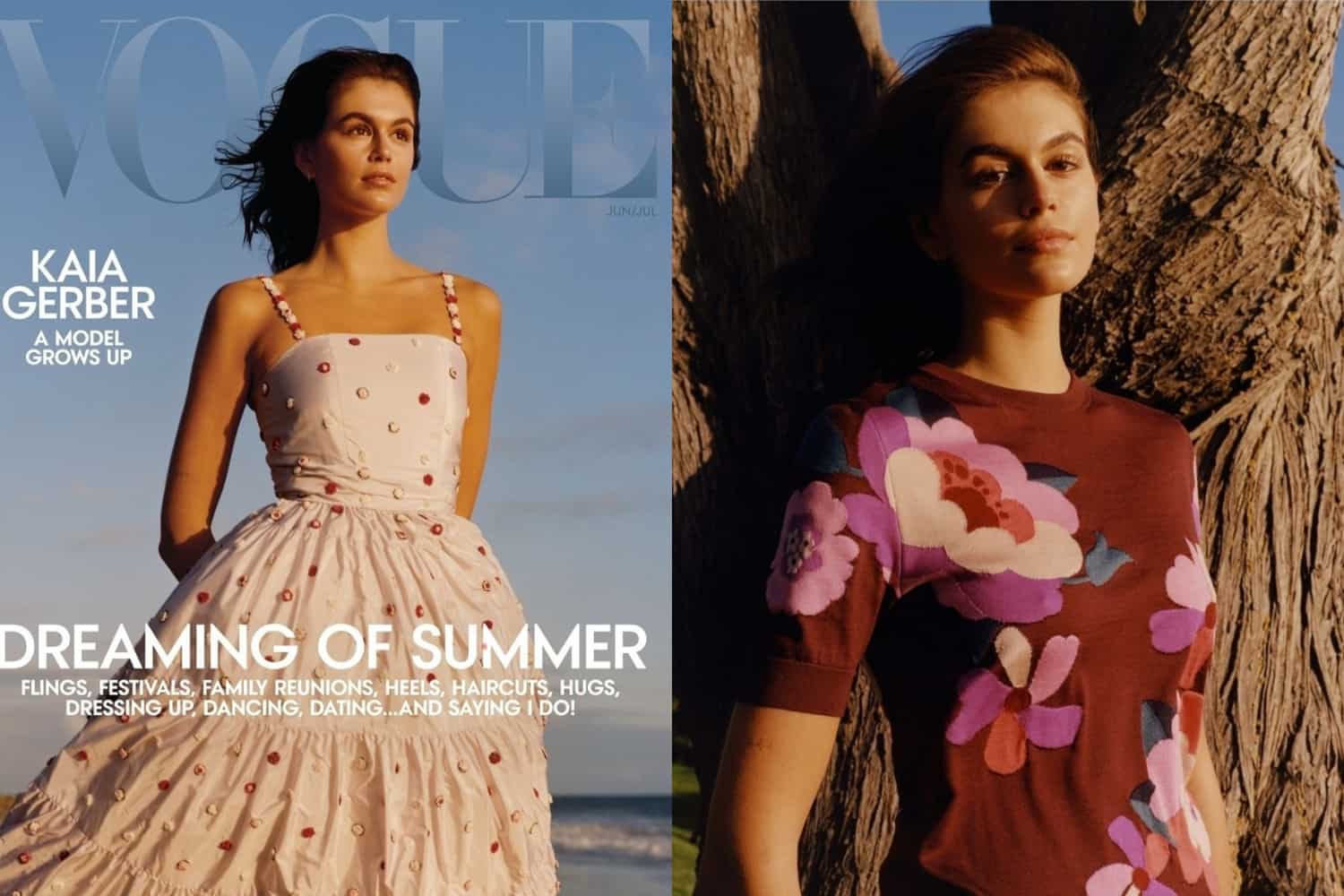 Kaia Gerber, All Grown Up! Supermodel Teen Lands Her First Vogue Cover