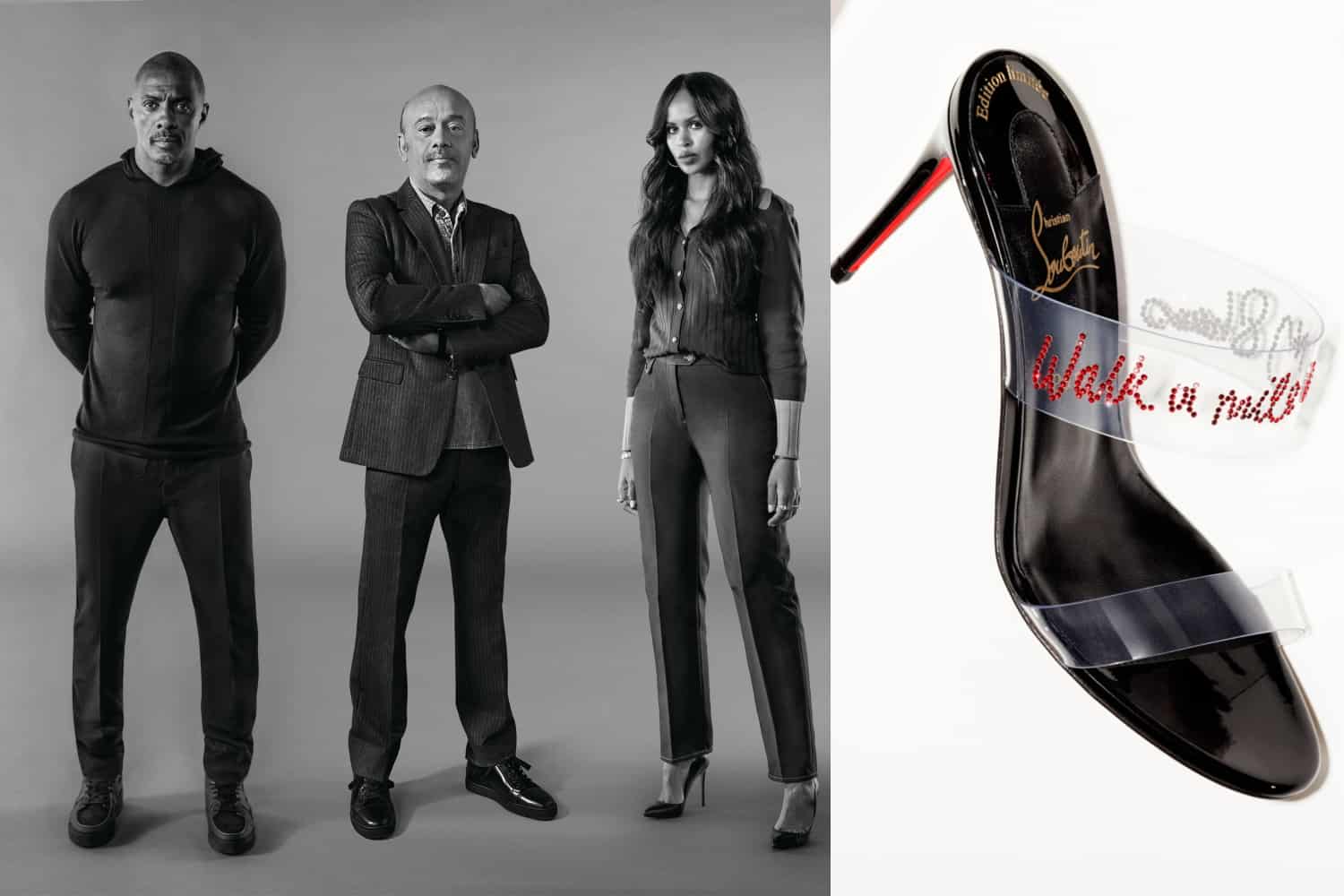Christian Louboutin Joins Idris And Sabrina Elba For A Charitable Red-Soled  Collection - Daily Front Row